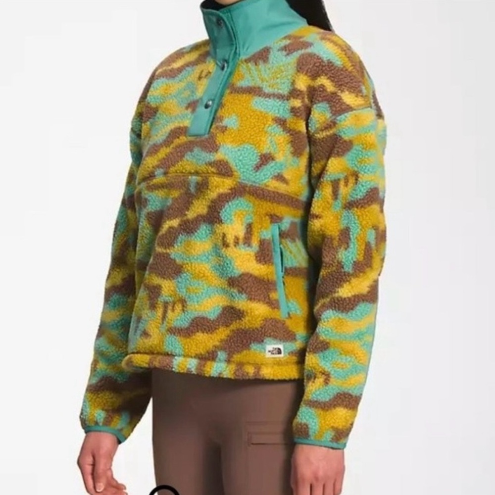 North Face Camo Cragmont Snap Fleece Jacket
